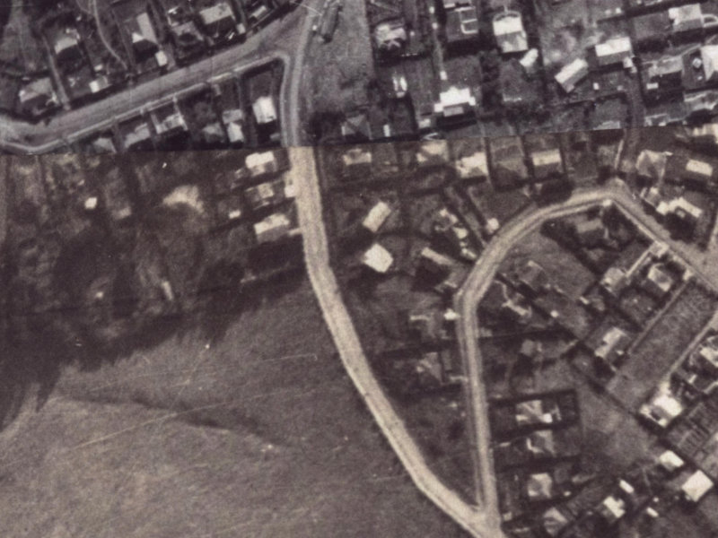 107 Dyers Pass Road from the air, 1925-1929