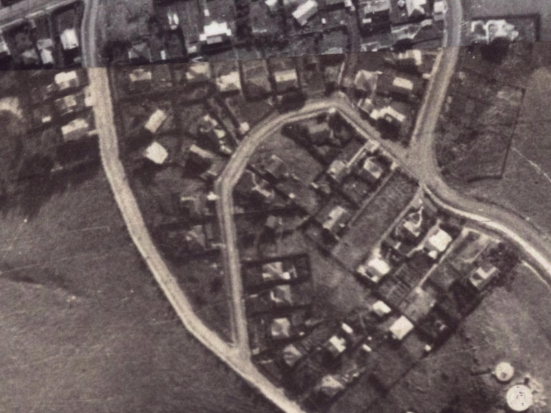 Westenra Terrace from the air, 1925-1929