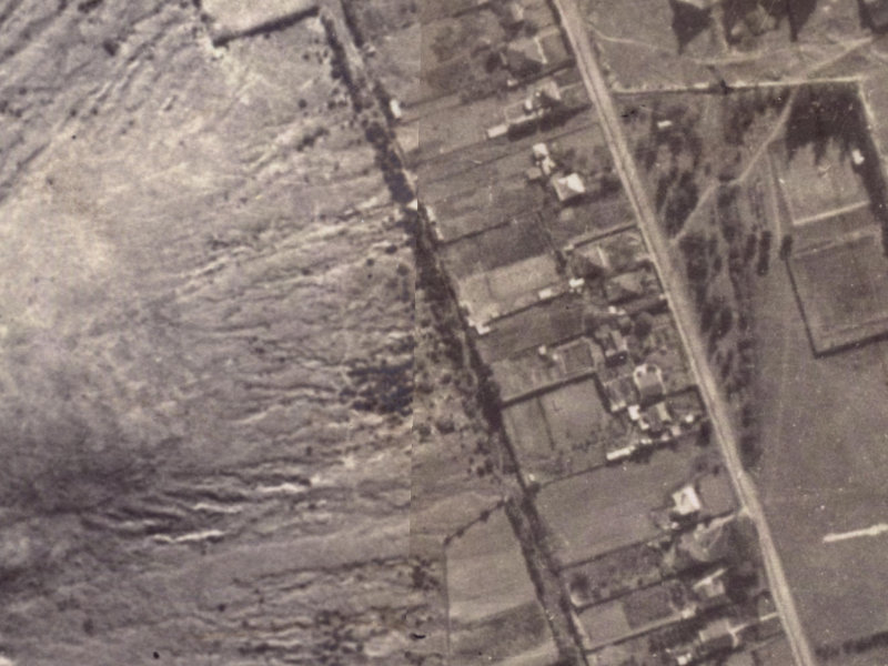 39A Flinders Road from the air, 1925-1929
