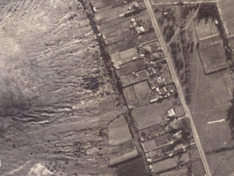 43B Flinders Road from the air, 1925-1929