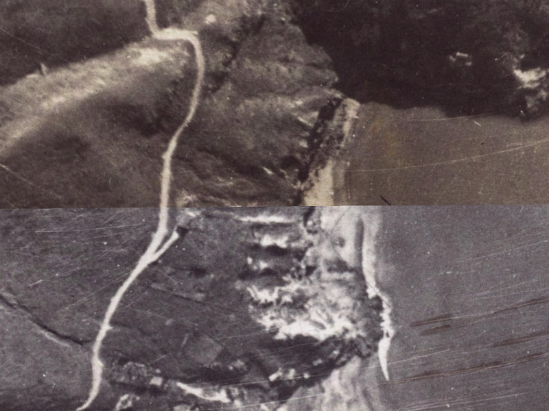 63 Taylors Mistake Bay from the air, 1925-1929