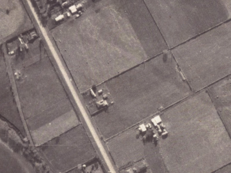 Halswell Road from the air, 1925-1929