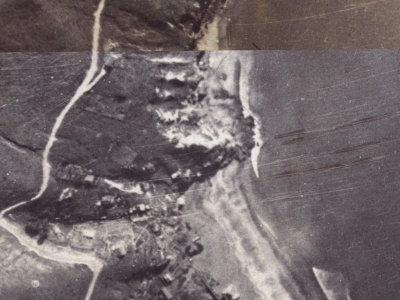 58 Taylors Mistake Bay from the air, 1925-1929