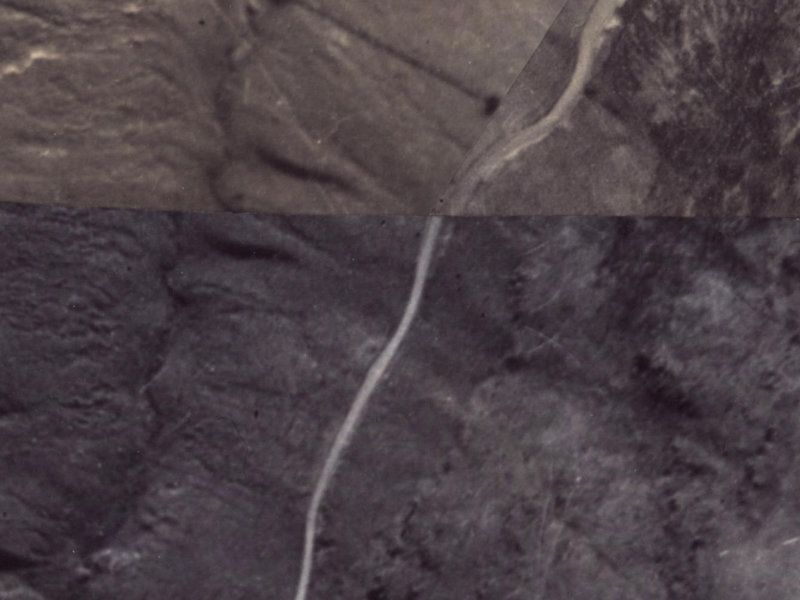 130–134 Evans Pass Road from the air, 1925-1929