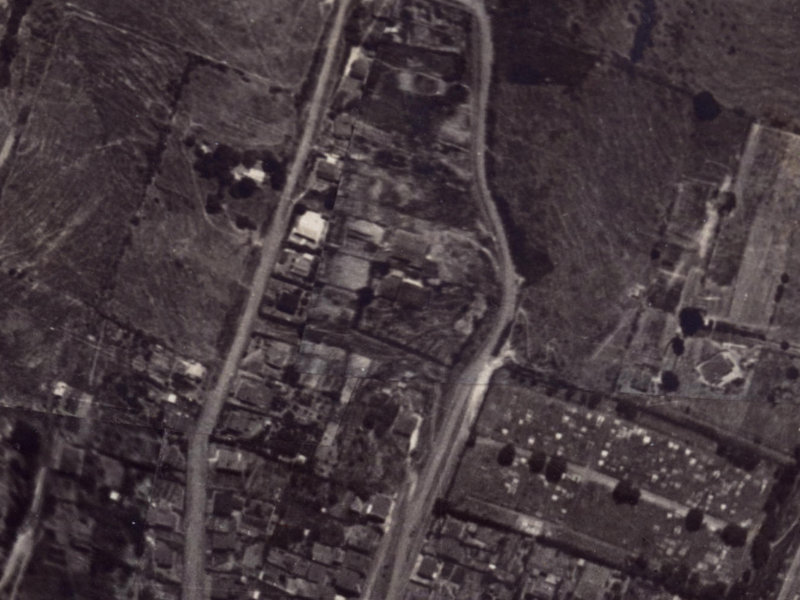 83 Canterbury Street from the air, 1925-1929