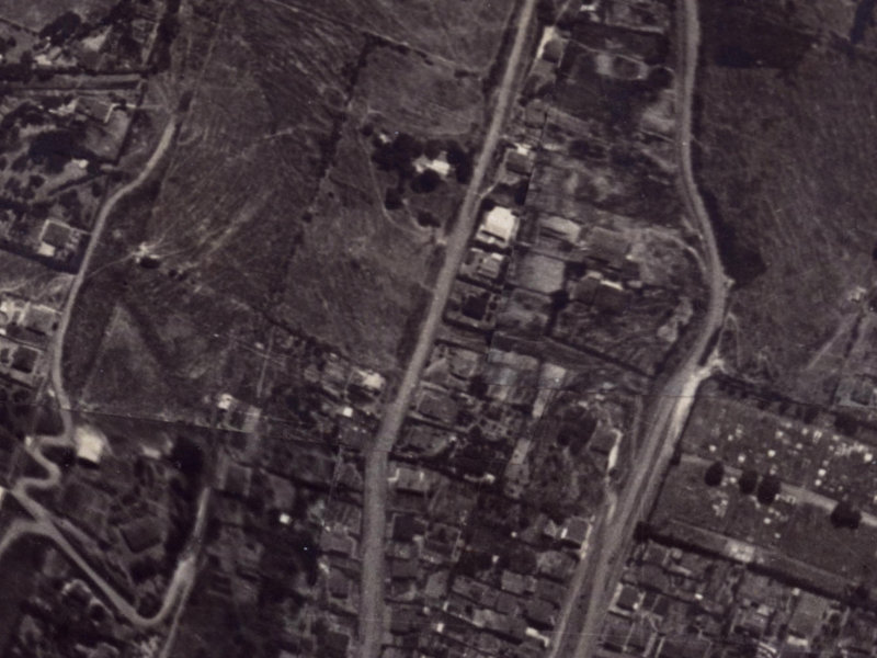 22A Cornwall Road from the air, 1925-1929