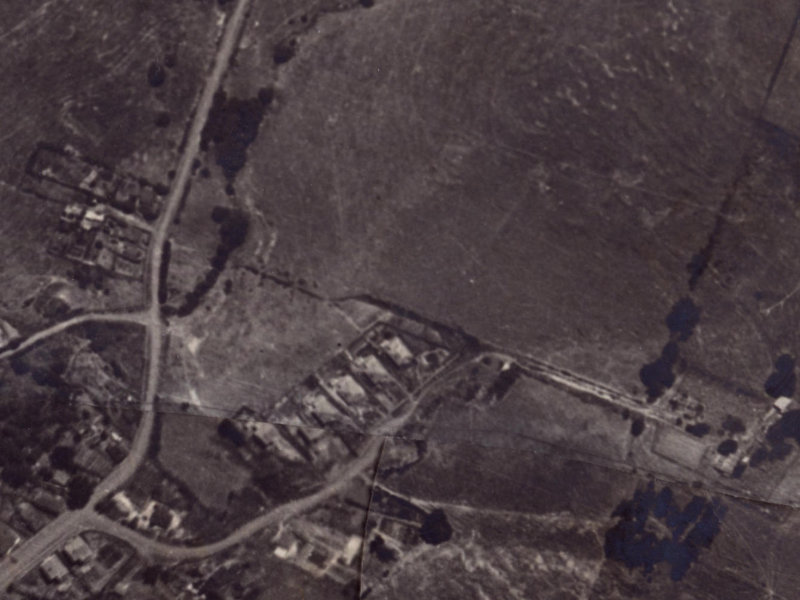 Crossland Terrace from the air, 1925-1929
