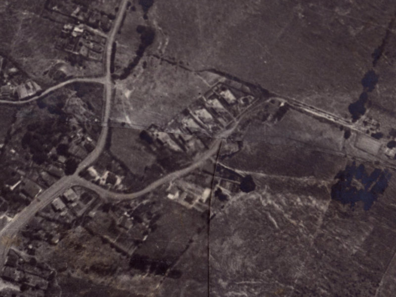 College Road from the air, 1925-1929