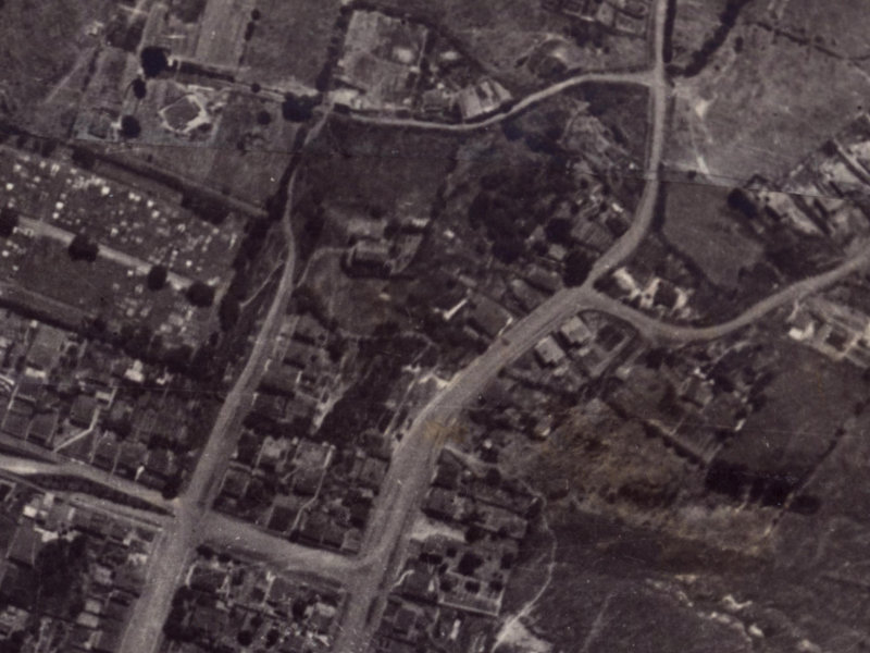 81 Saint Davids Street from the air, 1925-1929