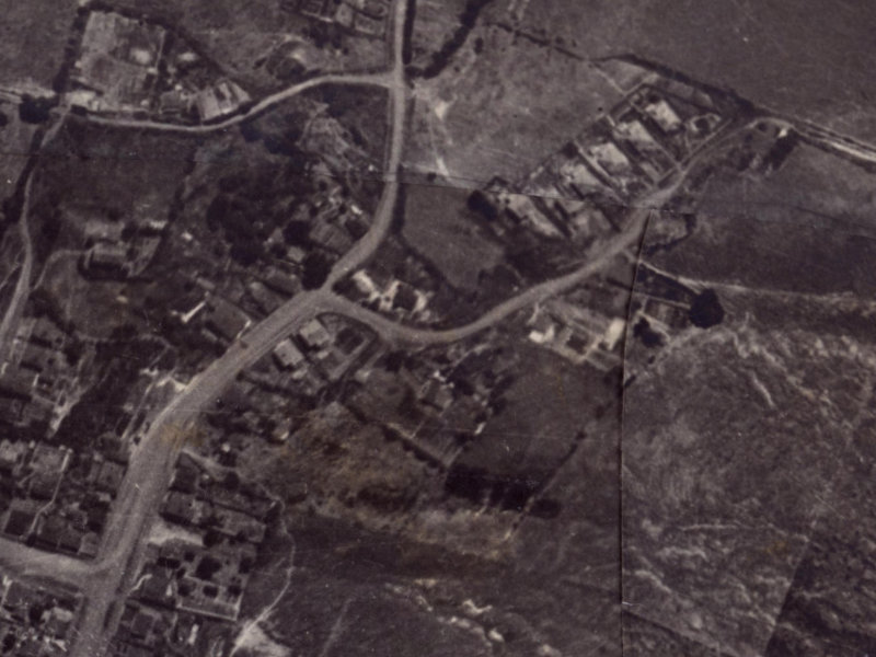 1b College Road from the air, 1925-1929