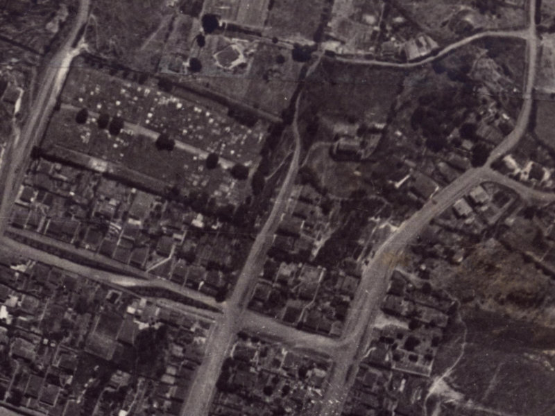 86 Oxford Street from the air, 1925-1929