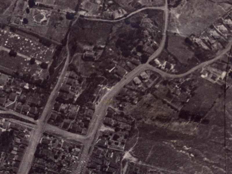 78A Saint Davids Street from the air, 1925-1929