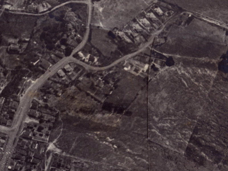 College Place from the air, 1925-1929