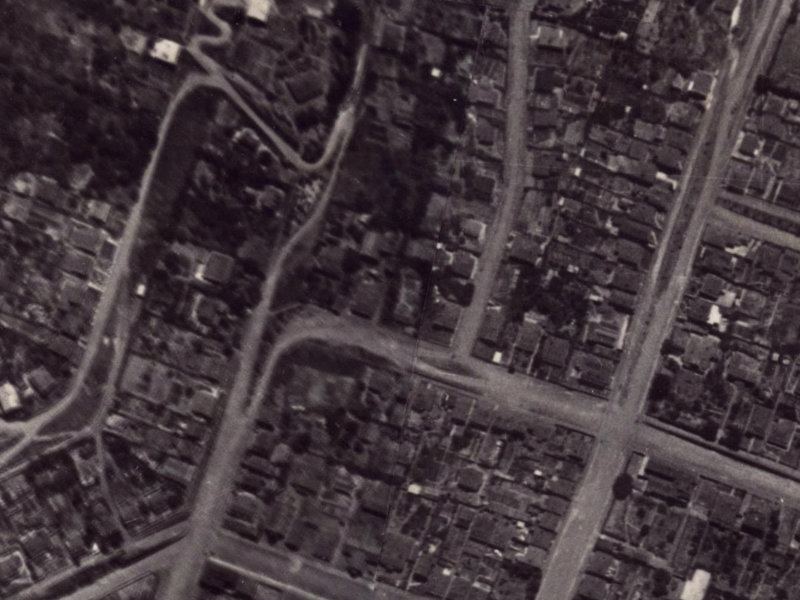 40 Exeter Street from the air, 1925-1929