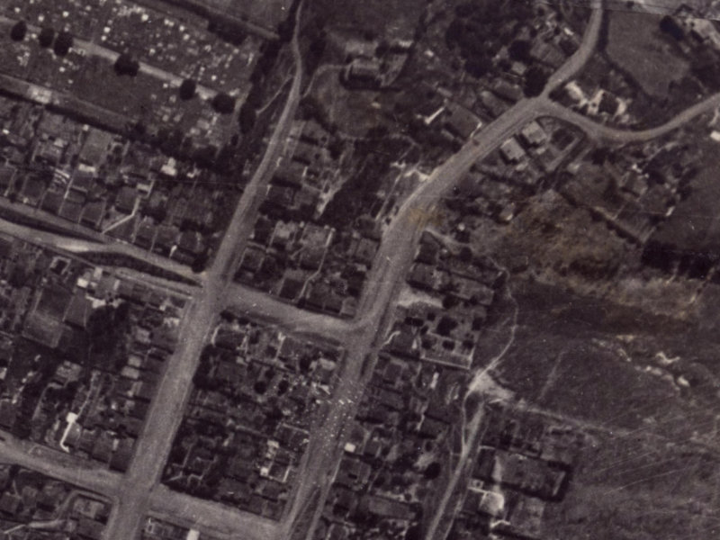 73 Saint Davids Street from the air, 1925-1929
