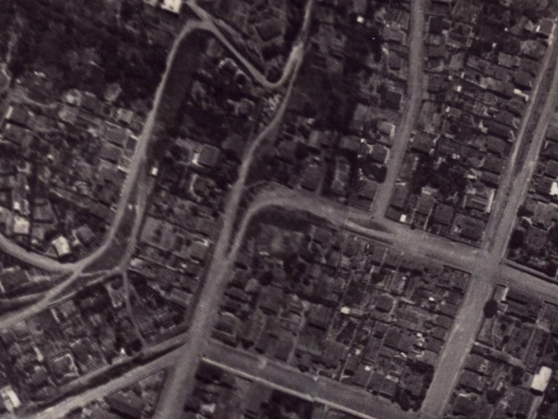 49 Exeter Street from the air, 1925-1929