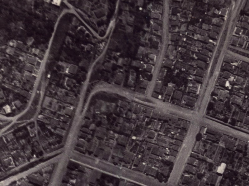 45 Exeter Street from the air, 1925-1929