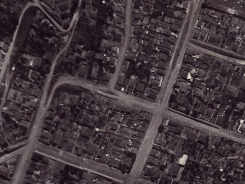 34 Exeter Street from the air, 1925-1929
