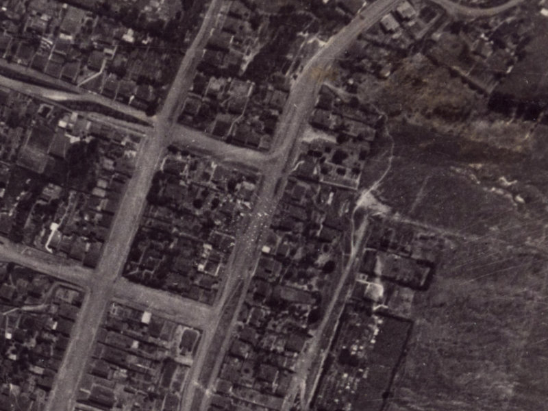 68 Saint Davids Street from the air, 1925-1929