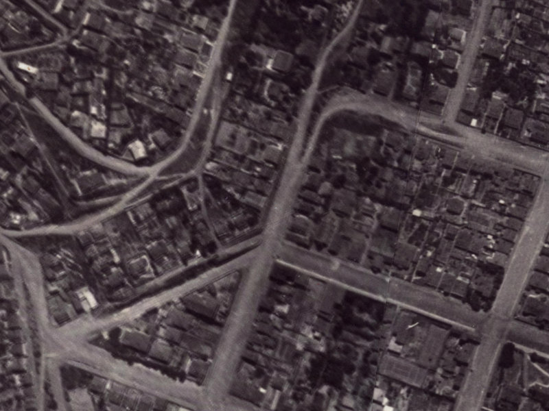 29-33 Dublin Street from the air, 1925-1929