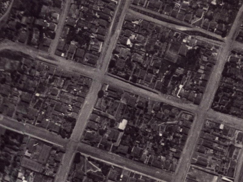 23 Exeter Street from the air, 1925-1929