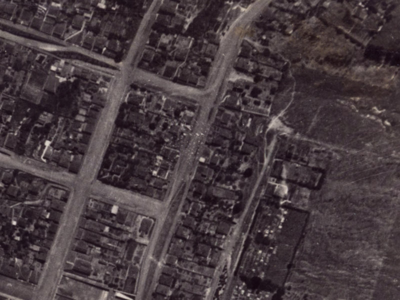 60A Saint Davids Street from the air, 1925-1929
