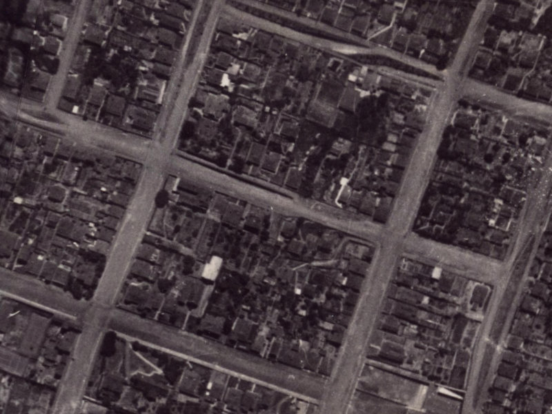 19 Exeter Street from the air, 1925-1929