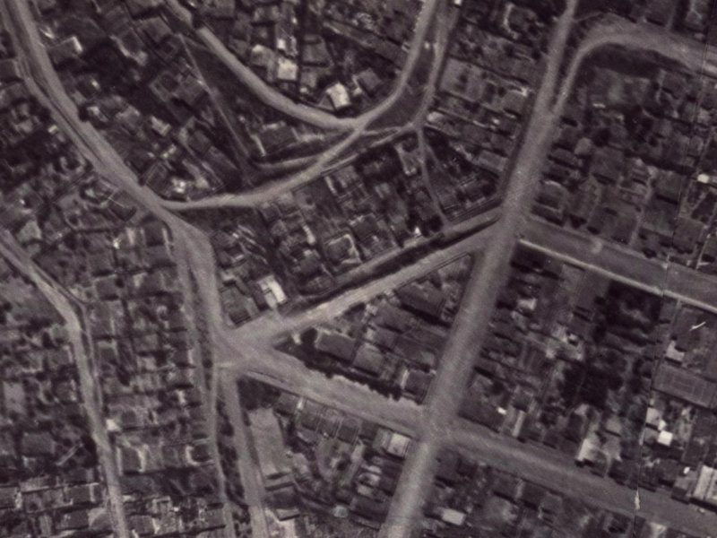 5-7 Coleridge Terrace from the air, 1925-1929