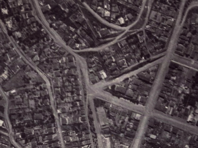 10 Coleridge Terrace from the air, 1925-1929