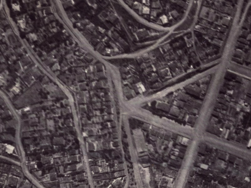 11 Coleridge Terrace from the air, 1925-1929