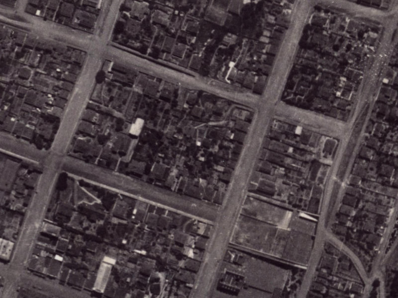 11A Exeter Street from the air, 1925-1929