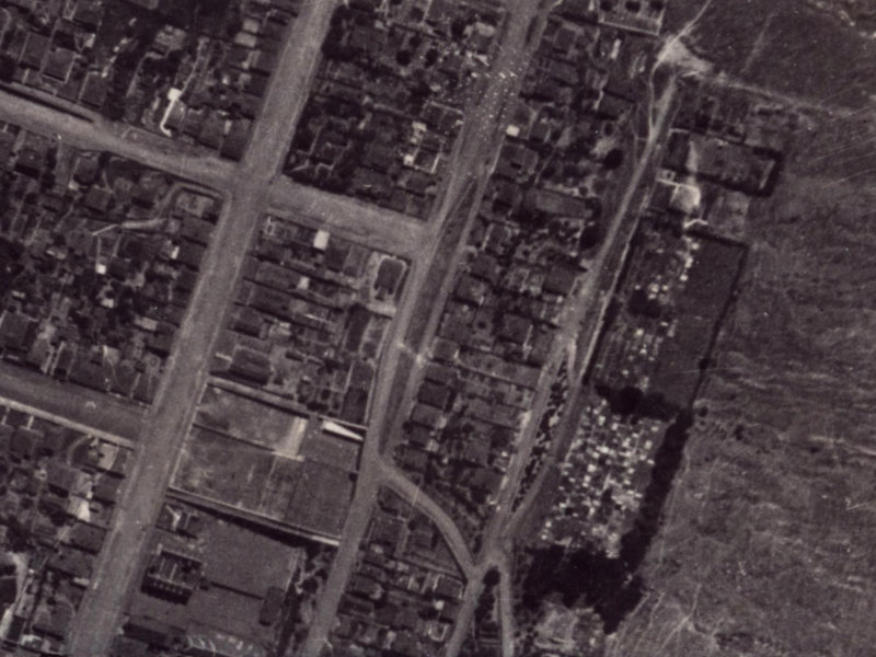 48 Saint Davids Street from the air, 1925-1929