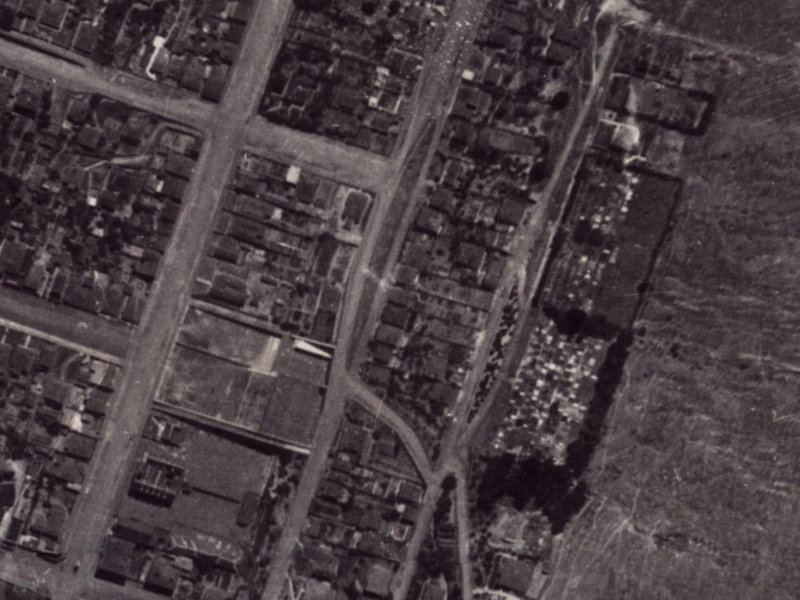 46 Saint Davids Street from the air, 1925-1929
