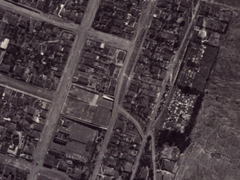 42 St Davids Street from the air, 1925-1929