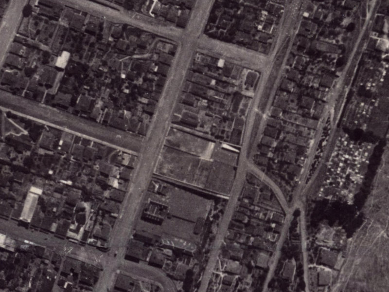 54 Oxford Street from the air, 1925-1929