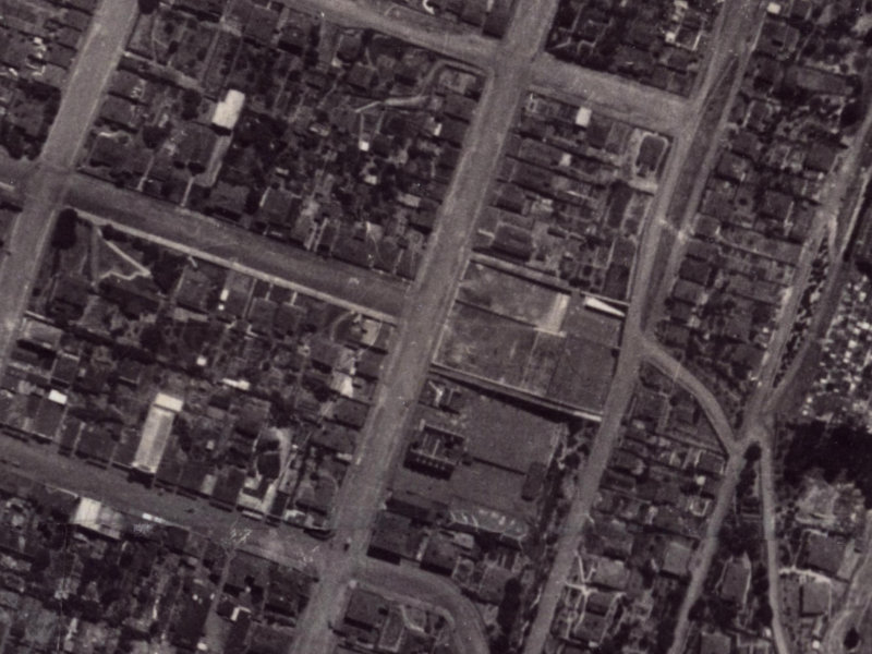 44 Oxford Street from the air, 1925-1929