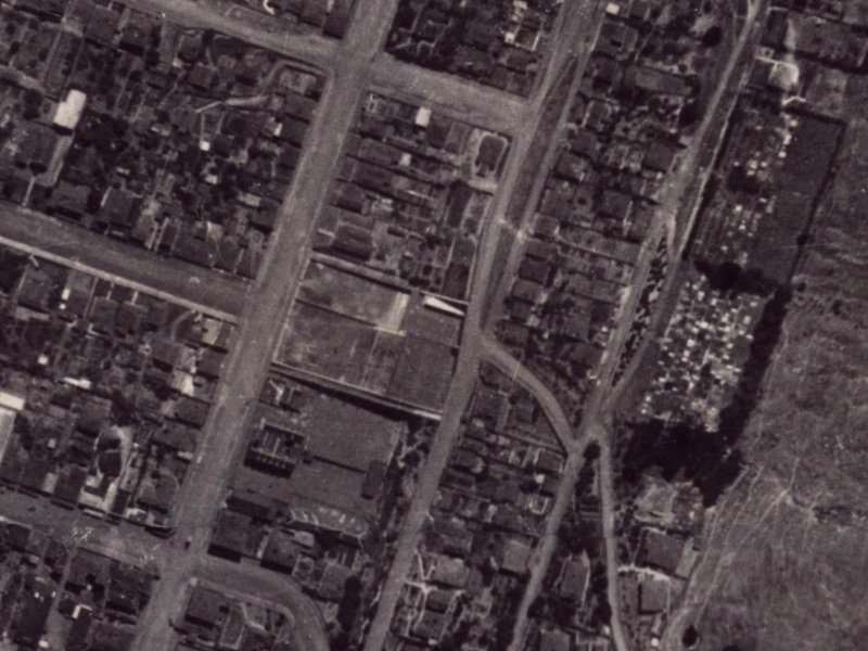 38 Saint Davids Street from the air, 1925-1929