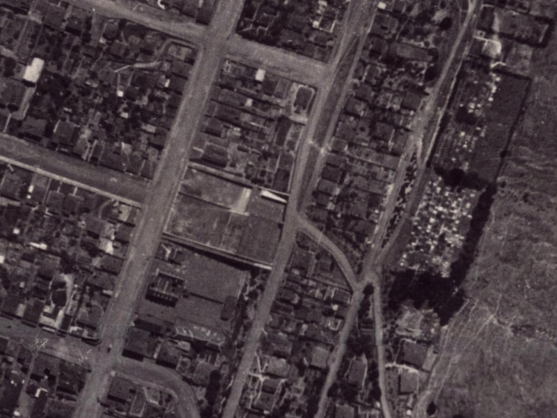 38 St Davids Street from the air, 1925-1929