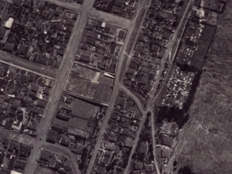 34 St Davids Street from the air, 1925-1929