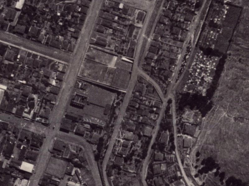 32 Saint Davids Street from the air, 1925-1929