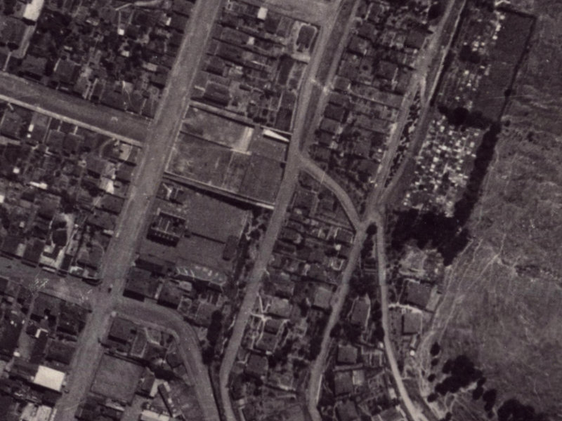 30 St Davids Street from the air, 1925-1929