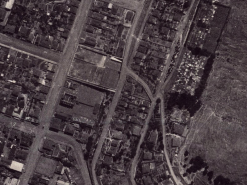 St Davids Street from the air, 1925-1929