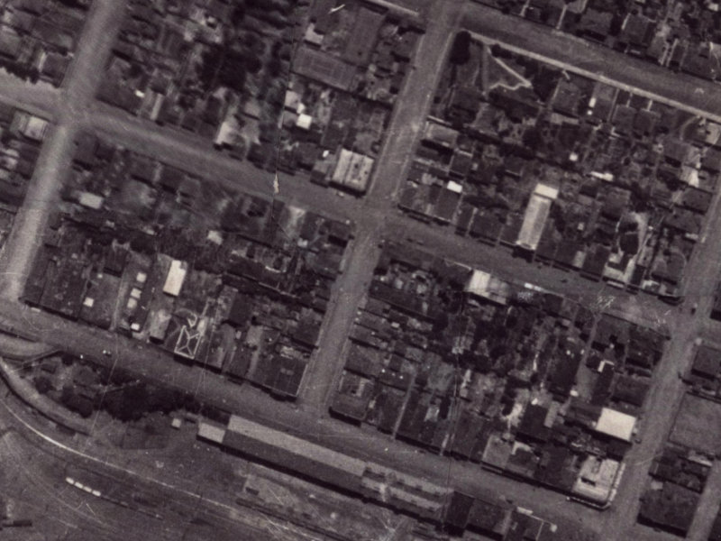 16 Canterbury Street from the air, 1925-1929