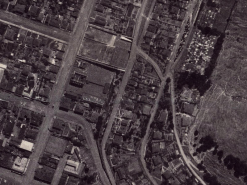 24 Saint Davids Street from the air, 1925-1929