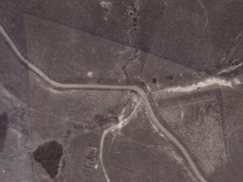 64-86 Governors Bay Road from the air, 1925-1929