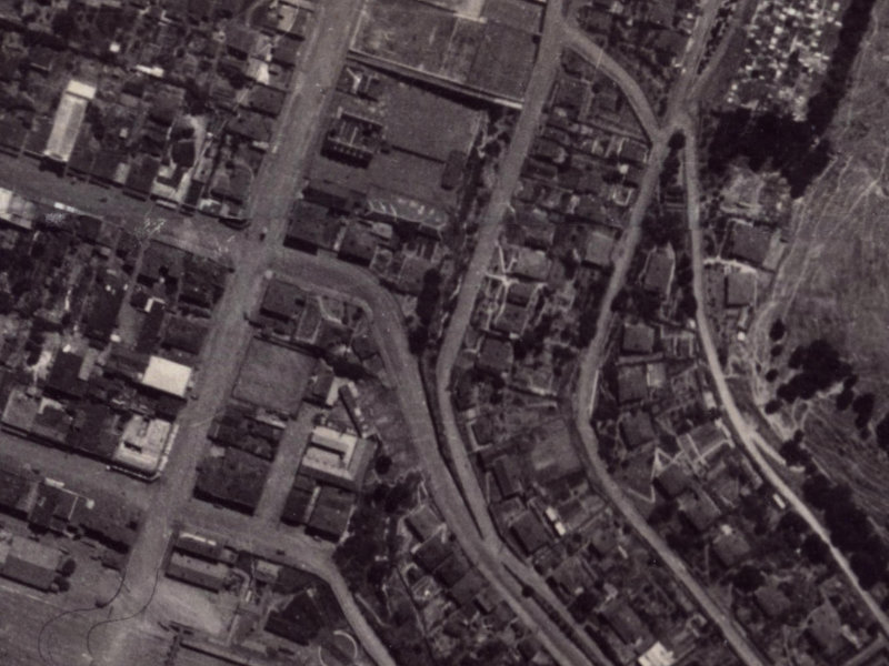 14 Saint Davids Street from the air, 1925-1929