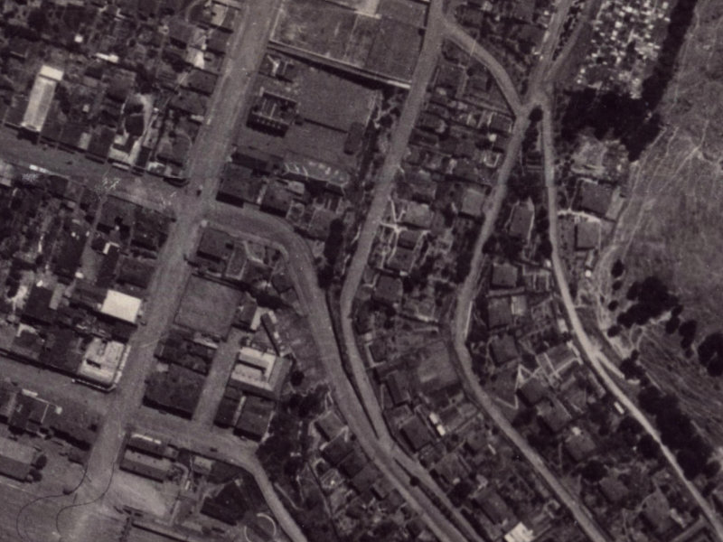 16 St Davids Street from the air, 1925-1929
