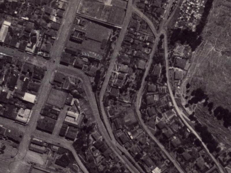 16 Saint Davids Street from the air, 1925-1929
