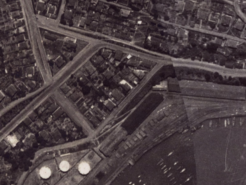 10 Godley Quay from the air, 1925-1929