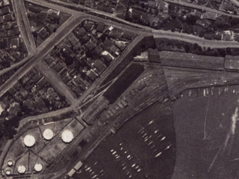 12 Godley Quay from the air, 1925-1929